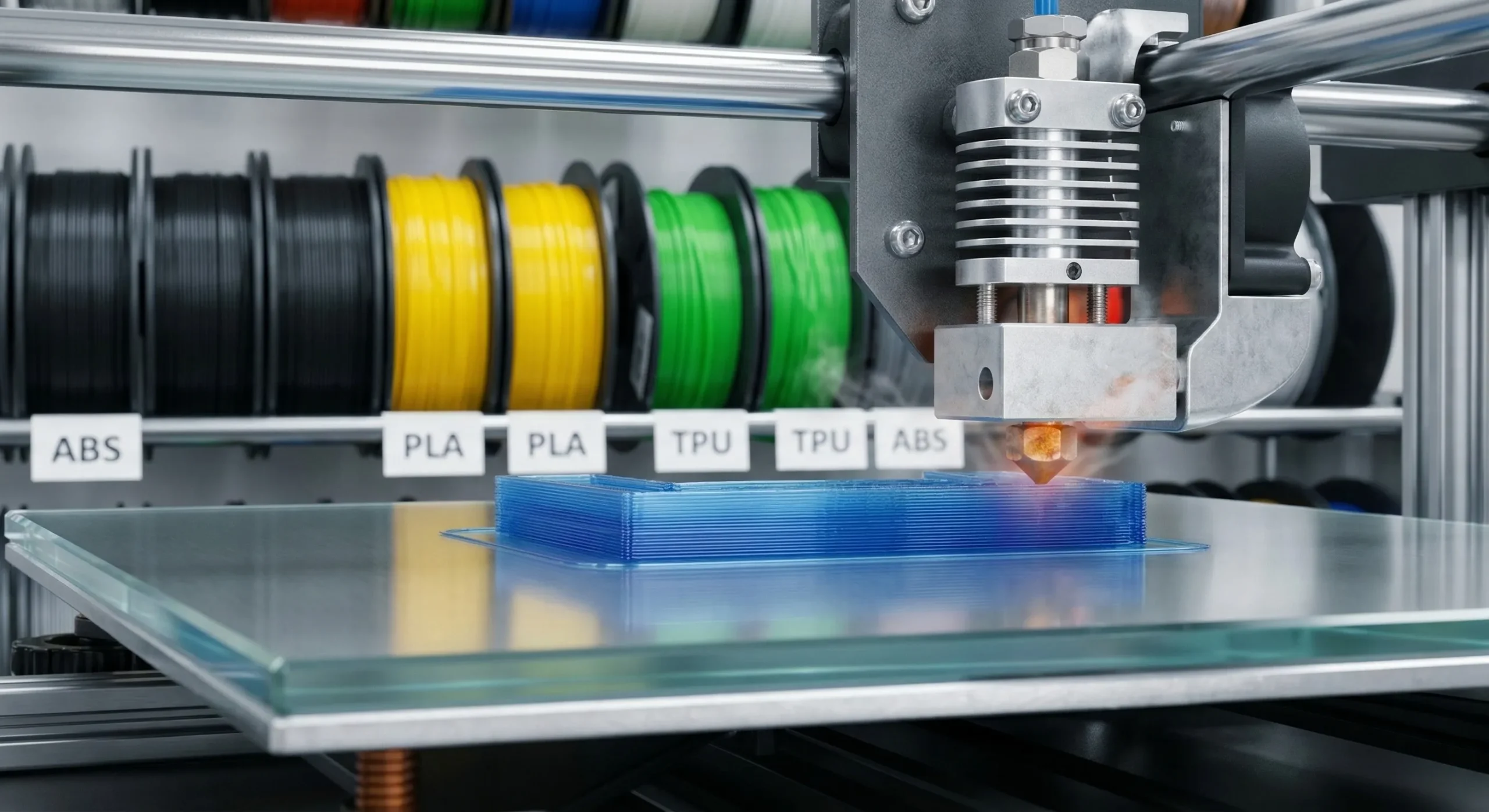 3D yazıcı filament seçim rehberi - PLA, PETG, ABS, TPU karşılaştırması