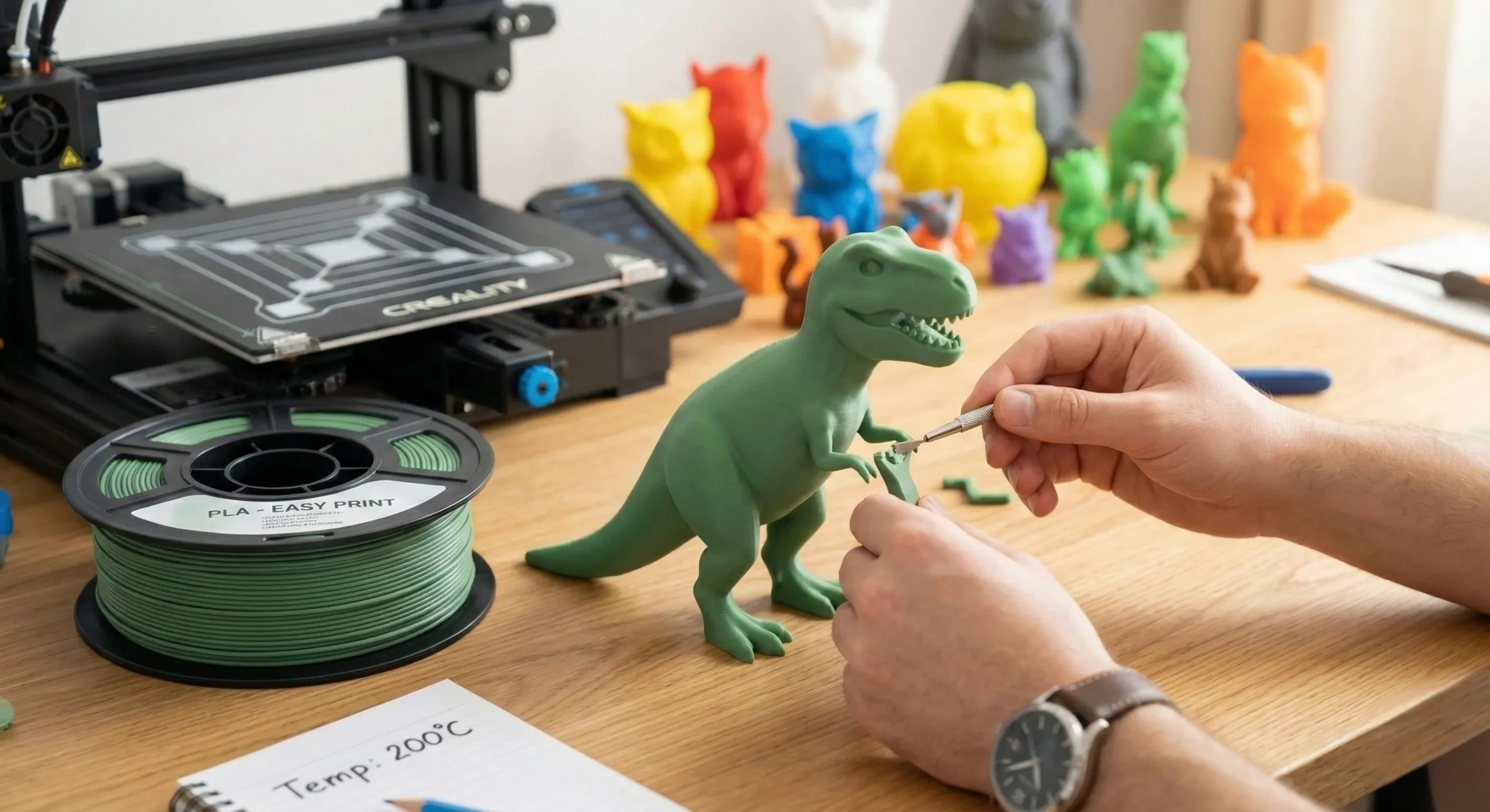 PLA filament ile hobi 3D baskı örneği