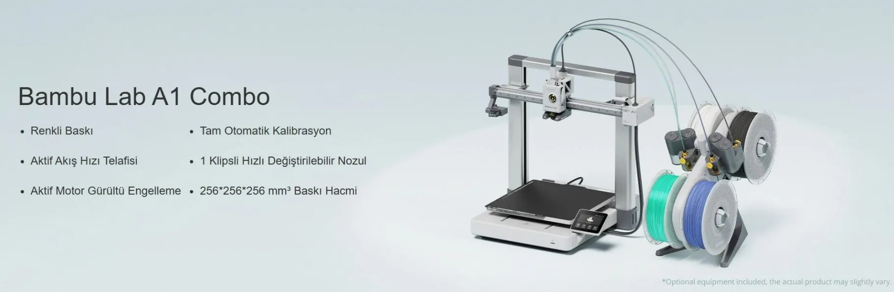 Bambu Lab A1 Combo 3D yazıcı ve AMS lite
