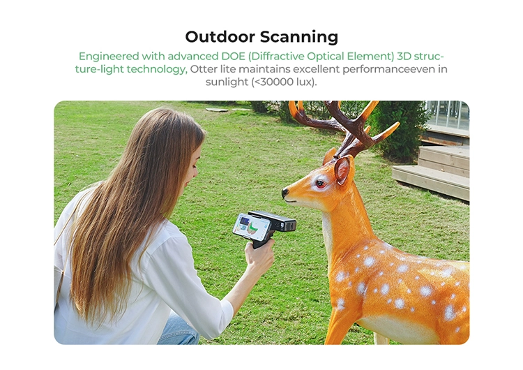 Creality CR-Scan Otter Lite ile güneş altında açık alanda tarama