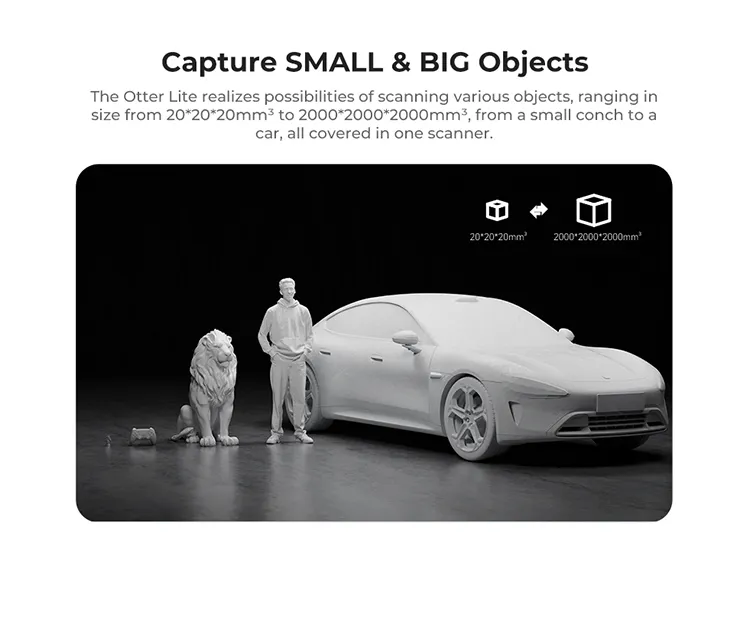 Creality CR-Scan Otter Lite ile küçük ve büyük nesne tarama