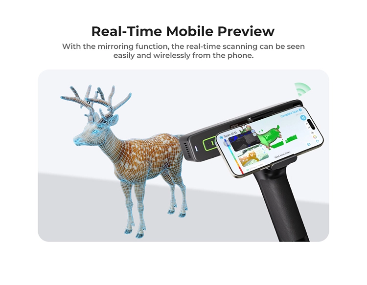 Creality CR-Scan Otter Lite telefonda anlık önizleme