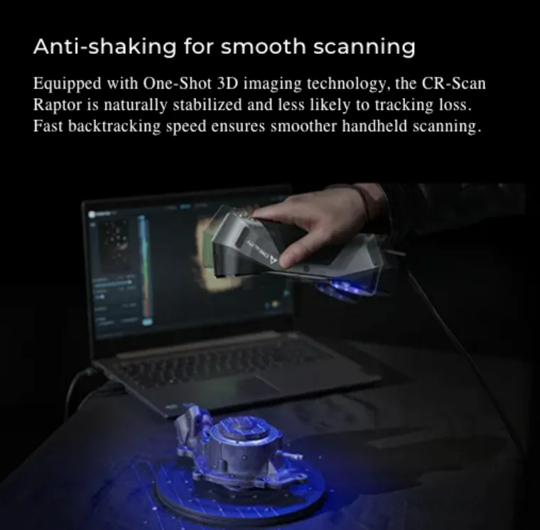 Creality CR-Scan Raptor titreşimsiz el tipi tarama