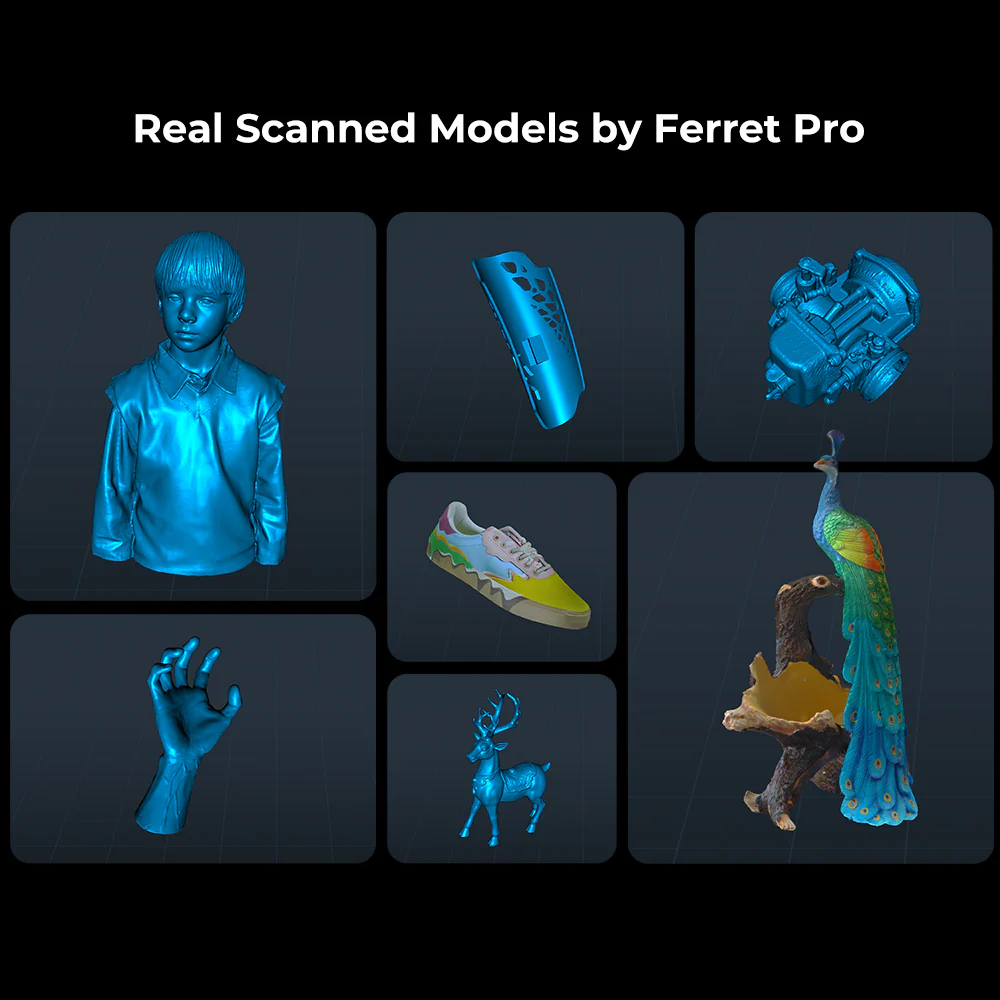 Creality CR-Scan Ferret Pro ile taranmış modeller