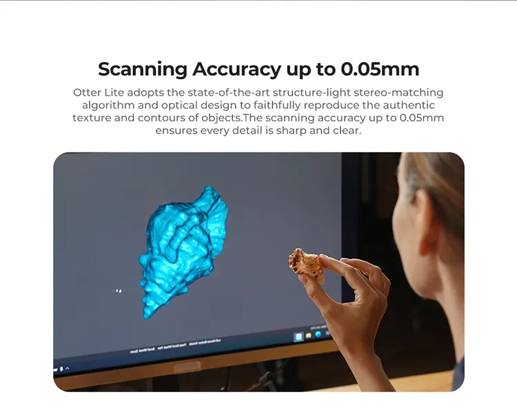 Creality CR-Scan Otter Lite 0,05 mm tarama hassasiyeti