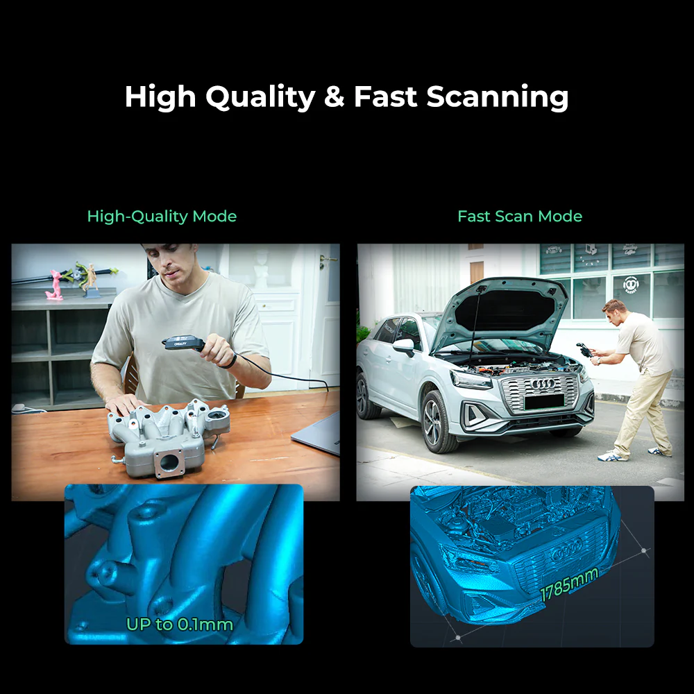Creality CR-Scan Ferret Pro yüksek kalite ve hızlı tarama modları