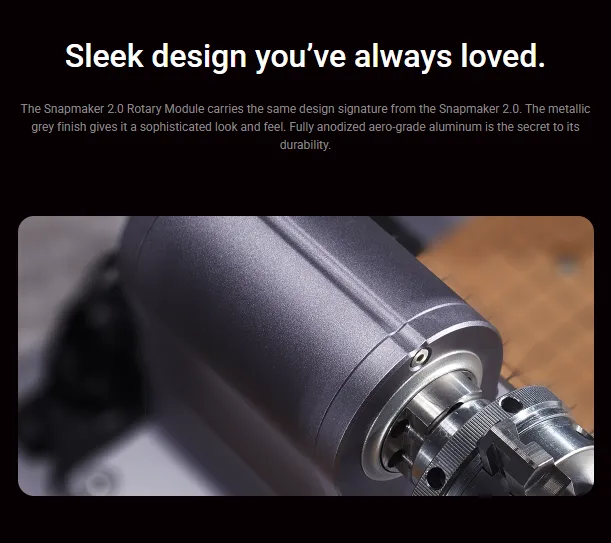 Snapmaker 2.0 A350 Rotary Module görsel 5