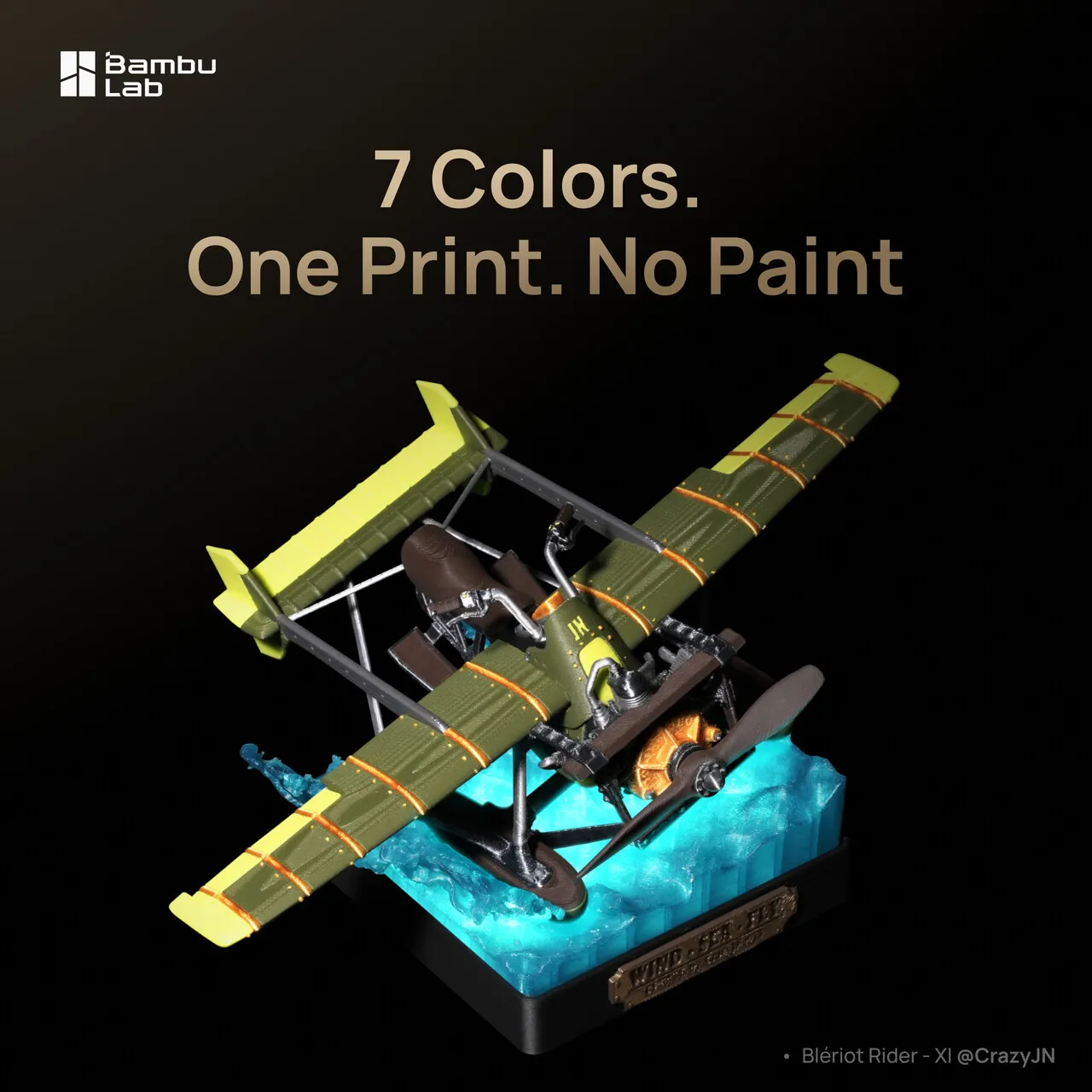 Bambu Lab H2C Combo 3D Printer 7 Renk Tek Baskı