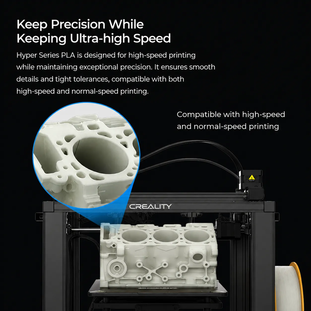 Creality Hyper PLA ile yüksek hızda hassas baskı