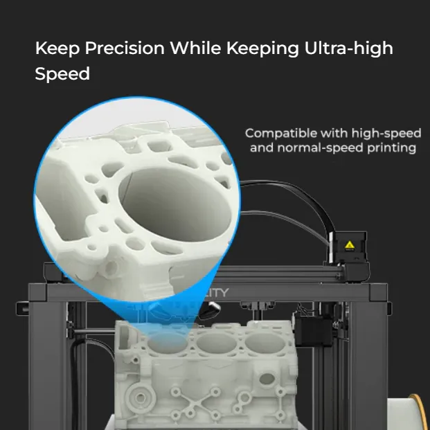 Creality Hyper PLA hassas detaylı baskı örneği