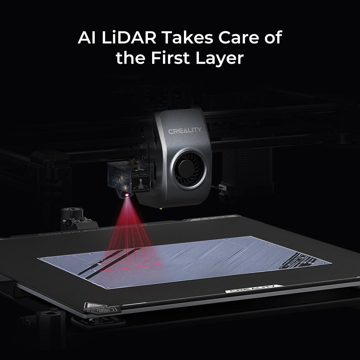 Creality K1 Max 3D Printer AI LiDAR İlk Katman Taraması