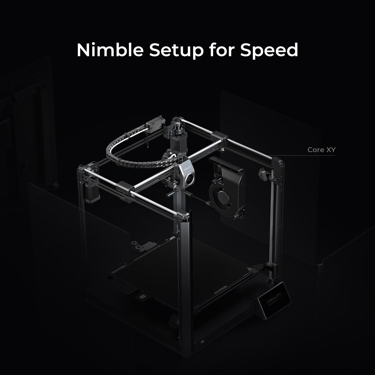 Creality K1 Max 3D Printer CoreXY Gövde Mimarisi
