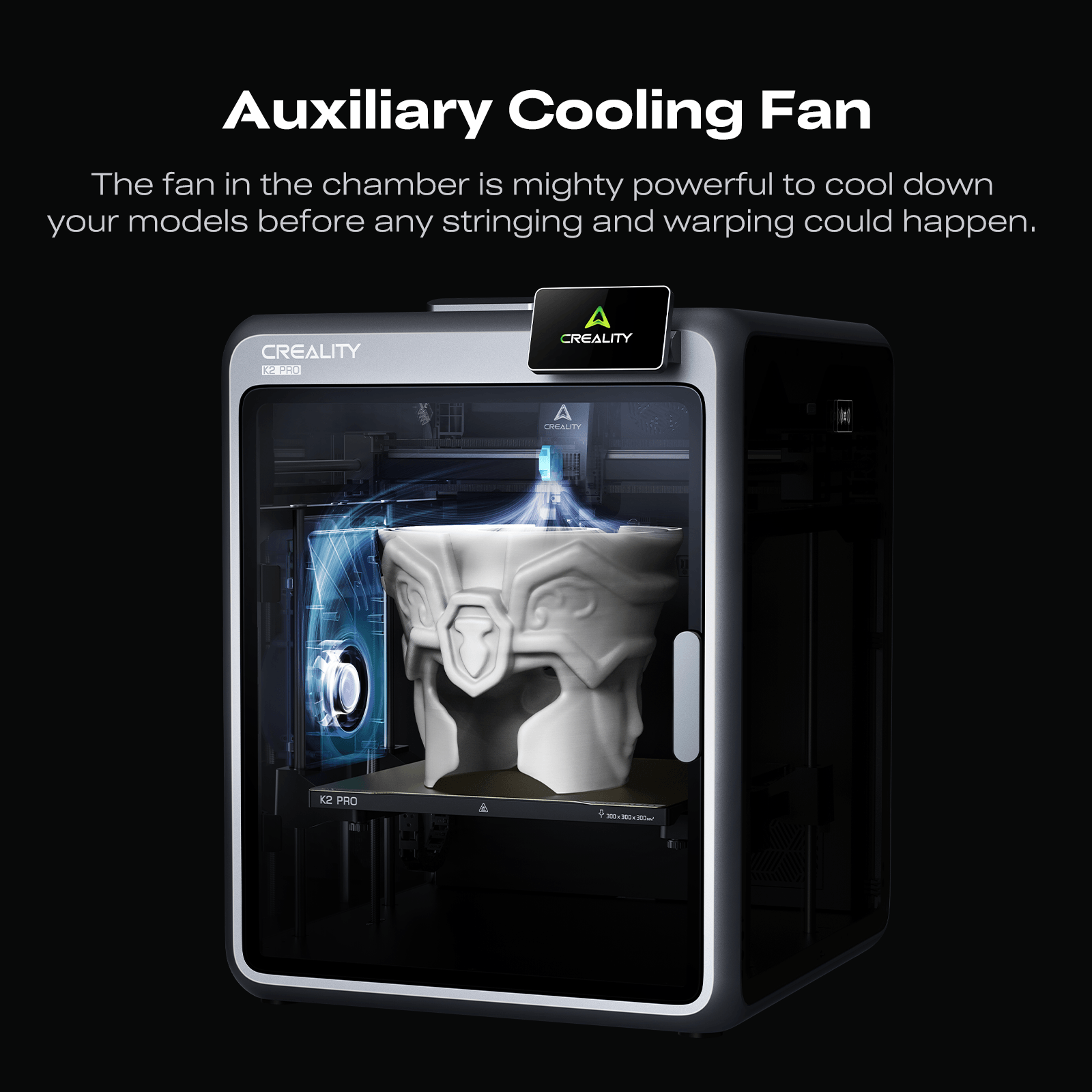 Creality K2 Pro Combo 3D Printer Yardımcı Soğutma Fanı
