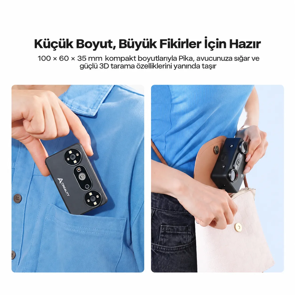 Creality Pika kompakt boyutlu 3D tarayıcı