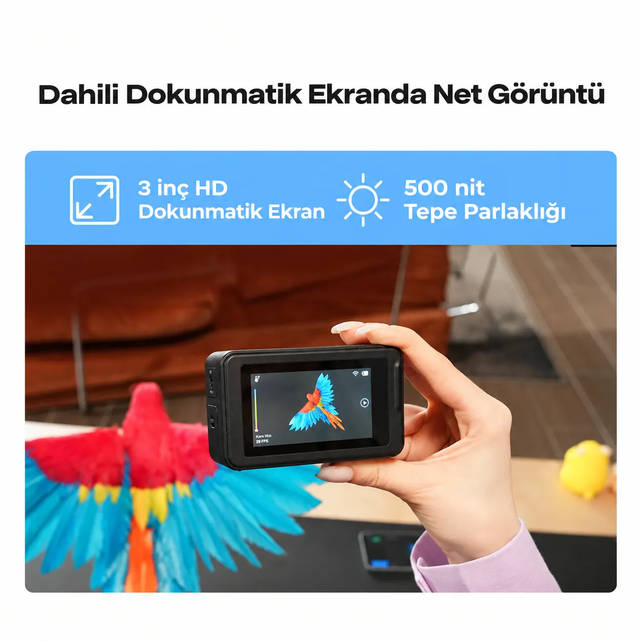 Creality Pika 3 inç HD dokunmatik ekran