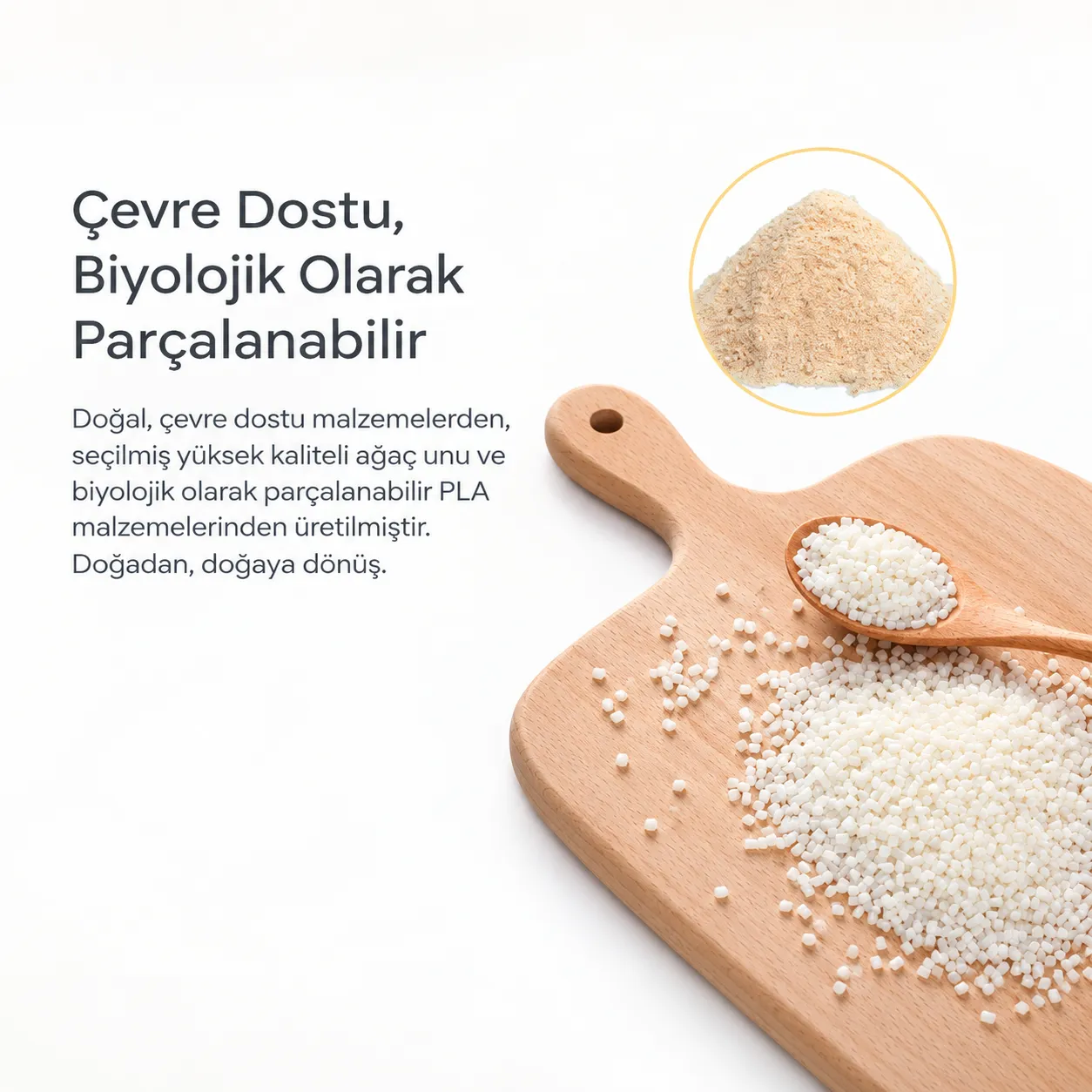 Creality CR Wood White Pine biyolojik olarak parçalanabilir PLA bazlı malzeme