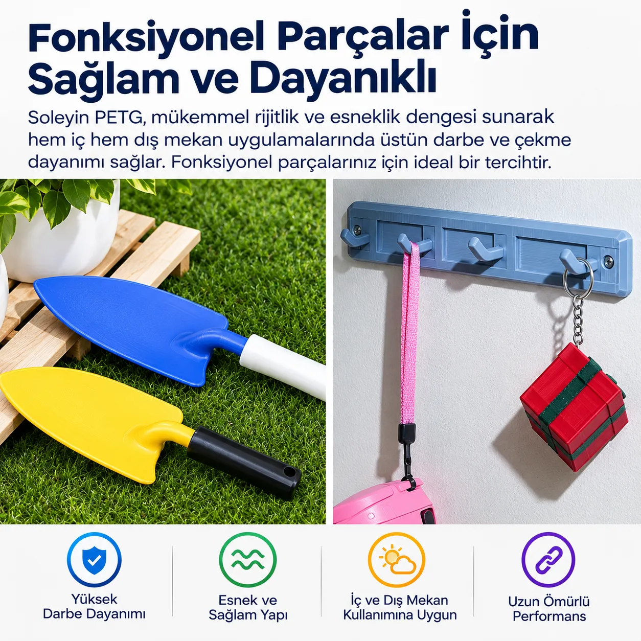 Creality Soleyin Basic PETG ile sağlam fonksiyonel parçalar