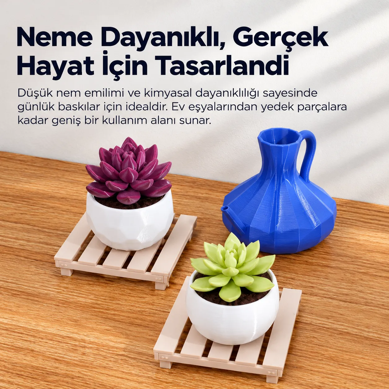 Creality Soleyin Basic PETG neme dayanıklı ev eşyası baskıları