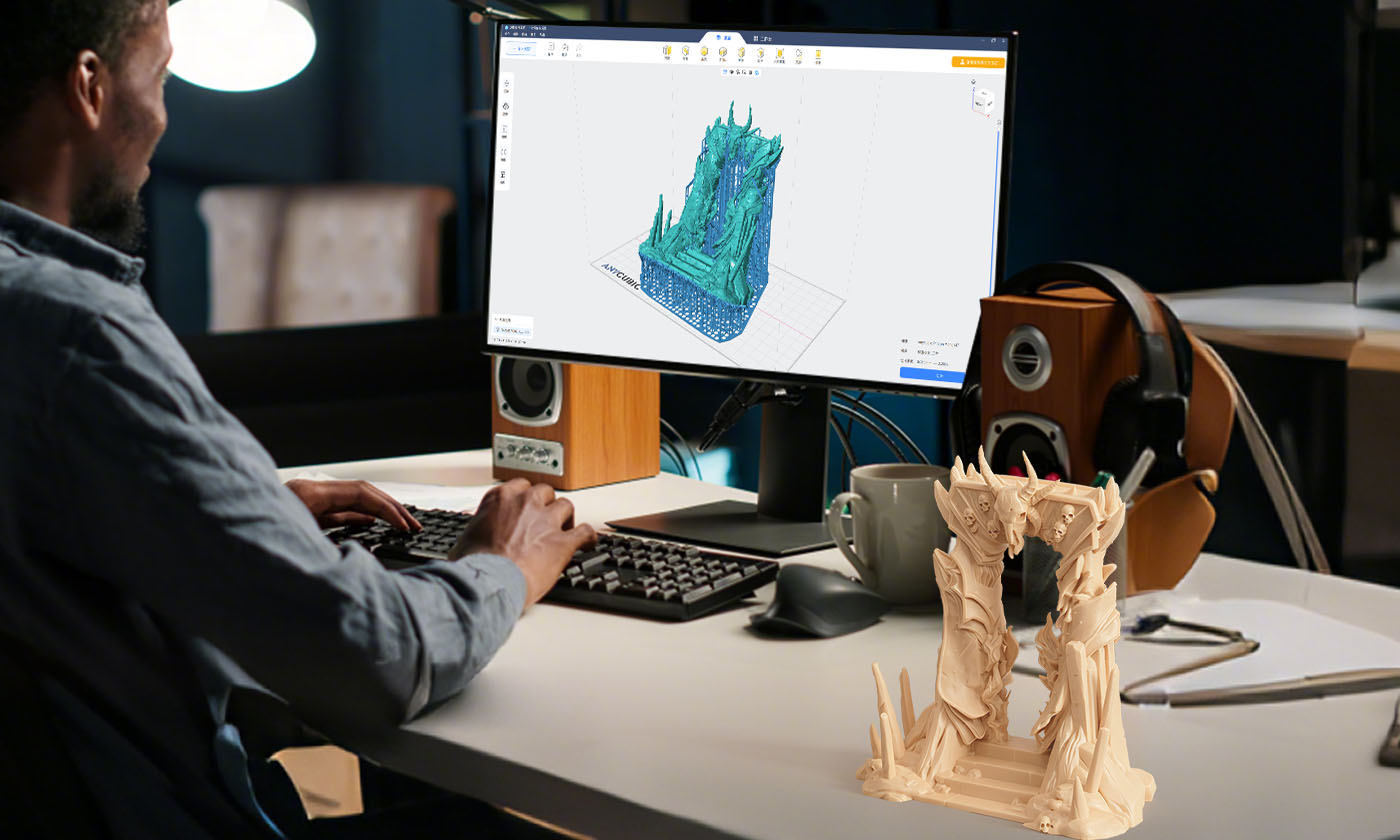 Anycubic ABS Like Reçine 2.0 ile basılmış bej model